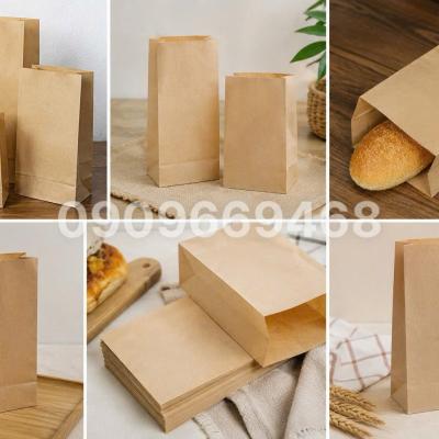 Túi Giấy Đáy Vuông Không Quai Đựng Thực Phẩm 1